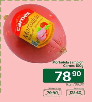 Mortadela Šampion Carnex 100g