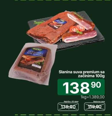 Slanina suva premium sa začinima 100g