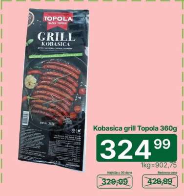 Kobasica grill Topola 360g