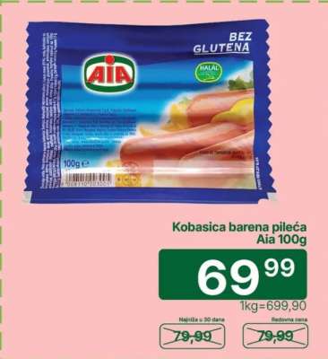 Kobasica barena pileća Aia 100g