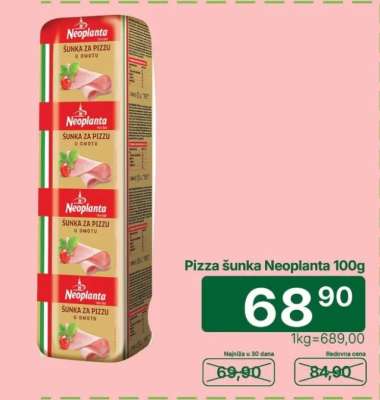 PIZZA ŠUNKA Neoplanta 100g