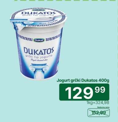 Jogurt grčki Dukatos 400g