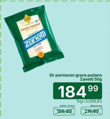 Sir Parmezan Grana padano Zanetti 50g