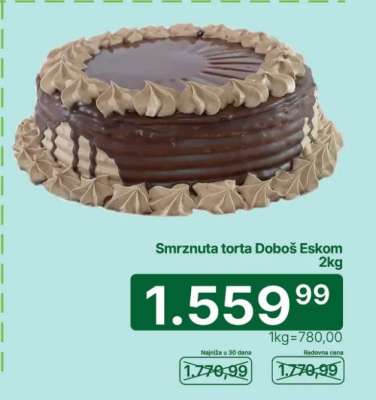 Smrznuta torta Doboš Eskom