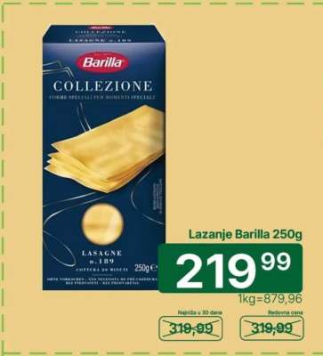 Lazanje Barilla 250g
