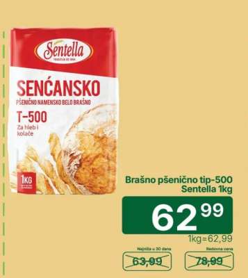 Brašno pšenično tip-500 Sentella 1kg