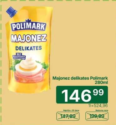 MAJONEZ DELIKATES Polimark 280ml