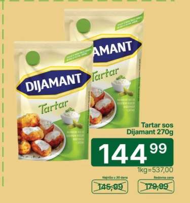 Tartar sos Dijamant, 270g