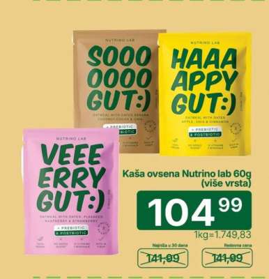 Kaša ovsena Nutrino lab 60g