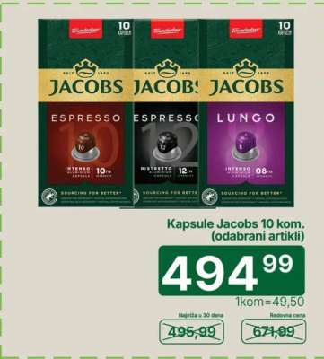 Kapsule Jacobs 10 kom. (odabrani artikli)