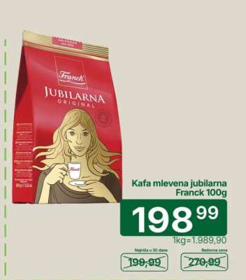 Kafa mlevena jubilarna Franck 100g