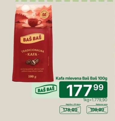 Kafa mlevena Baš Baš 100g