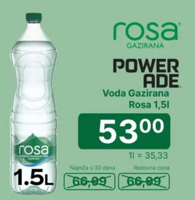 Voda gazirana Rosa 1.5l