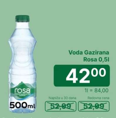 Voda Gazirana Rosa 0,5l