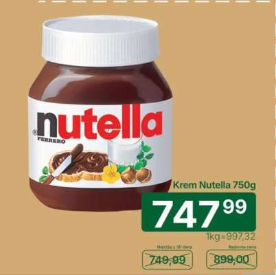 Krem Nutella, 750g