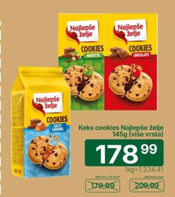 Keks cookies Najlepše želje