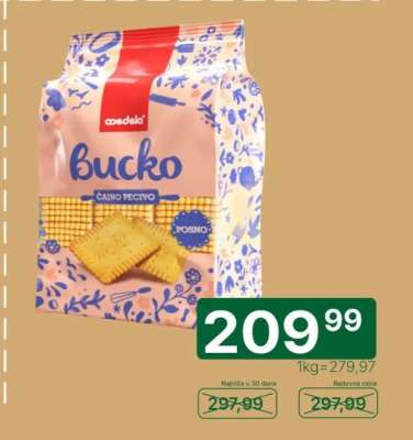 Bucko čajno pecivo