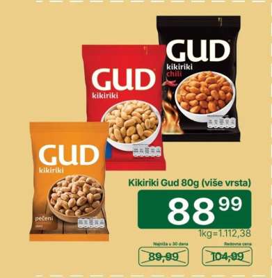 Kikiriki Gud 80g (više vrsta)