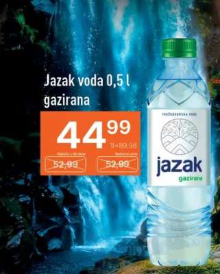 Jazak voda 0,5 l gazirana