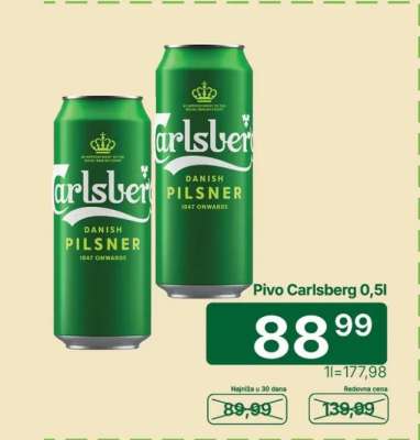 Pivo Carlsberg 0,5l