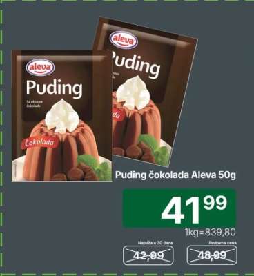 Puding čokolada Aleva 50g
