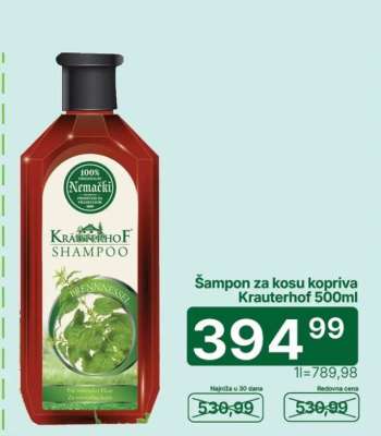 Šampon za kosu kopriva Krauterhof 500ml