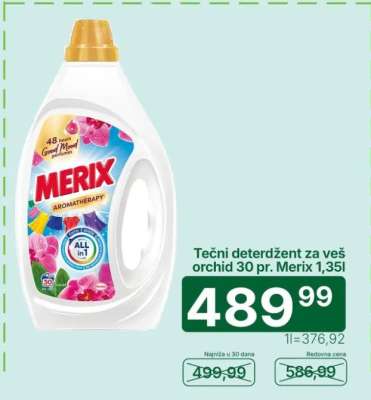 Tečni deterdžent za veš orchid 30 pr. Merix 1,35l