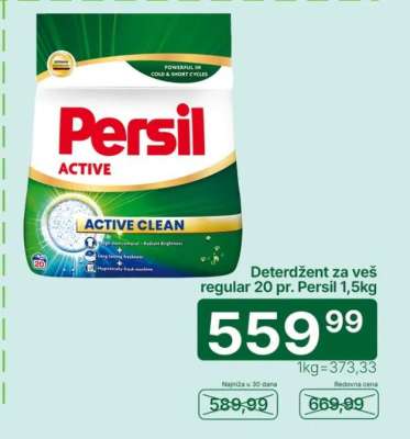 Deterdžent za veš regular 20 pr. Persil 1,5kg