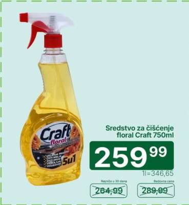 Sredstvo za čišćenje floral Craft 750ml