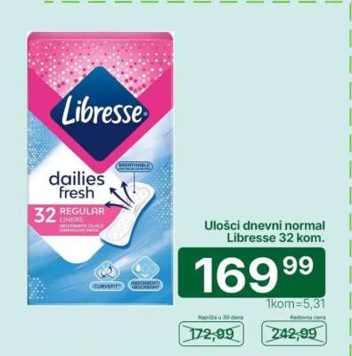 Ulošci dnevni normal Libresse 32 kom.