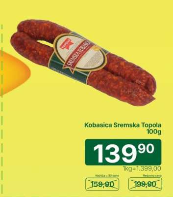 Kobasica sremska Topola