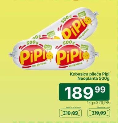 Kobasica pileća Pipi Neoplanta 500g