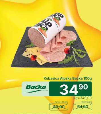 Kobasica Alpska Bačka 100g