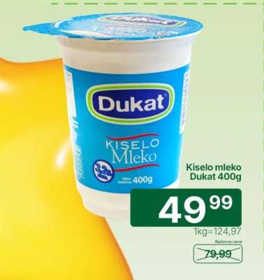 Kiselo mleko Dukat 400g