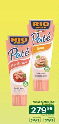 Namaz Rio Mare 100g (losos, tuna)