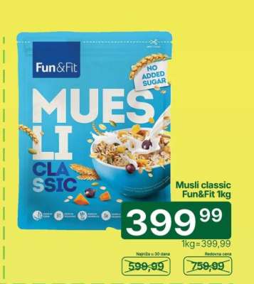 Musli classic Fun&Fit 1kg