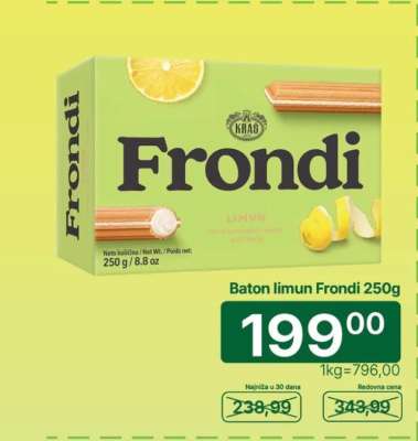 Baton limun Frondi 250g