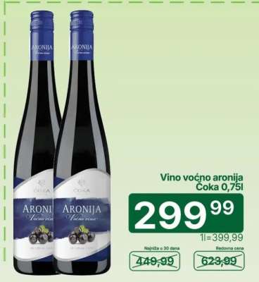 Vino voćno aronija Čoka 0,75l