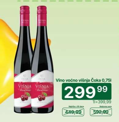 Vino voćno višnja Čoka 0,75l