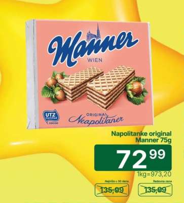 Napolitanke original Manner 75g