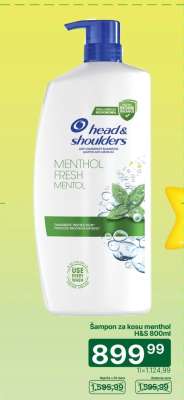 Šampon za kosu menthol H&S 800ml