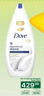 Gel za tuširanje hidratante Dove 700ml