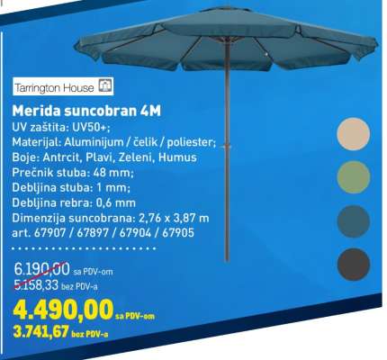 Merida suncobran 4M