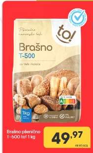 Brašno pšenično T-500 to! 1 kg