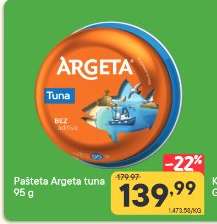Pašteta Argeta Tuna