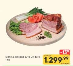 Slanina dimljena suva Delikato
