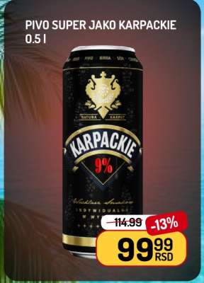 Pivo Super Jako Karpackie 0.5 l