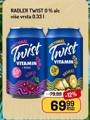 RADLER TWIST 0% alc