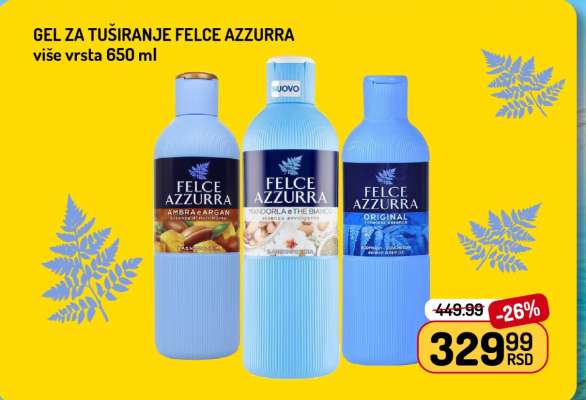 Gel za tuširanje Felce Azzurra