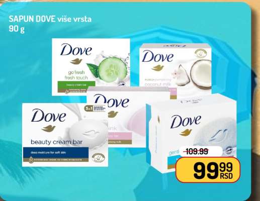 Sapun Dove više vrsta 90 g